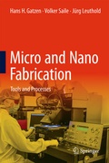 Cover: Micro and Nano Fabrication - Springer