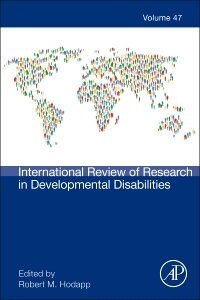 Enlarge image Cover: International Review of Research in Developmental Disabilities: Volume 47 - Academic Press
