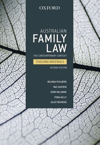 Abbildung von: Australian Family Law - OUP Australia and New Zealand