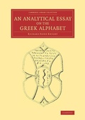 Cover: An Analytical Essay on the Greek Alphabet - Cambridge University Press