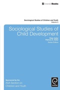 Cover: Sociological Studies of Child Development - Emerald Group Publishing Limited