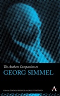 Cover: The Anthem Companion to Georg Simmel - Anthem Press