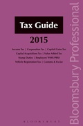 Cover: Tax Guide 2015 - Bloomsbury Professional