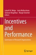 Cover: Incentives and Performance - Springer