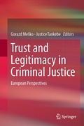 Cover: Trust and Legitimacy in Criminal Justice - Springer