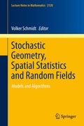 Cover: Stochastic Geometry, Spatial Statistics and Random Fields - Springer