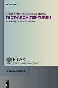 Enlarge image Cover: Text-Architekturen - De Gruyter