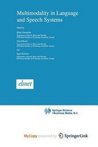 Enlarge image Cover: Multimodality in Language and Speech Systems - Springer