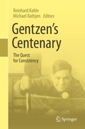 Cover: Gentzen's Centenary - Springer