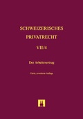 Cover: Bd. VII/4: Der Arbeitsvertrag - Helbing & Lichtenhahn