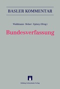 Cover: Bundesverfassung (BV) - Helbing & Lichtenhahn