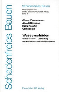 Enlarge image Cover: Wasserschäden. - Fraunhofer IRB Verlag