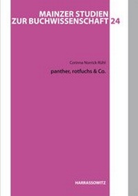 Enlarge image Cover: panther, rotfuchs & Co. - Harrassowitz Verlag