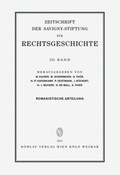 Cover: ZRG Romanistische Abteilung 131. Band (2014) - B&ouml;hlau