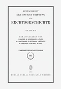 Cover: ZRG Kanonistische Abteilung 100. Band (2014) - B&ouml;hlau