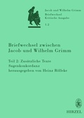 Cover: Briefwechsel zwischen Jacob und Wilhelm Grimm - Hirzel