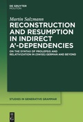 Cover: Reconstruction and Resumption in Indirect A'-Dependencies - De Gruyter Mouton