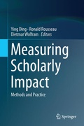 Cover: Measuring Scholarly Impact - Springer