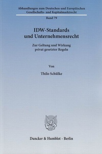 Abbildung von: IDW-Standards und Unternehmensrecht - fibre