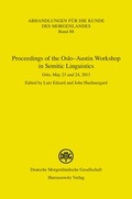 Cover: Proceedings of the Oslo-Austin Workshop in Semitic Linguistics - Harrassowitz Verlag
