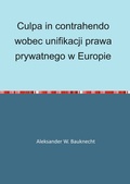 Bild: Culpa in contrahendo wobec unifikacji prawa prywatnego w Europie - epubli