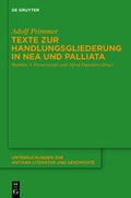 Cover: Texte zur Handlungsgliederung in Nea und Palliata - De Gruyter