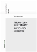 Cover: Teilhabe und Gerechtigkeit. Participation and Equity - Waxmann