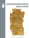 Cover: The Oxyrhynchus Papyri. Volume LXXVIII - Egypt Exploration Society