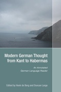 Cover: Modern German Thought from Kant to Habermas - De Gruyter