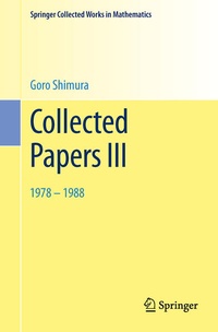 Enlarge image Cover: Collected Papers III - Springer