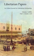 Cover: Libertarian Papers, Vol. 1, Part 1 (2009) - BOOKBABY