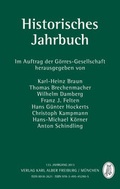 Cover: Historisches Jahrbuch - Karl Alber Verlag