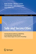 Cover: Safe and Secure Cities - Springer