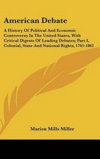 Enlarge image Cover: American Debate - Kessinger Publishing