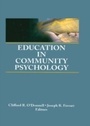 Cover: Education in Community Psychology - Routledge