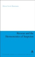 Cover: Ricoeur and the Hermeneutics of Suspicion - Bloomsbury Continuum