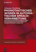 Cover: Phonotaktisches Wissen - De Gruyter
