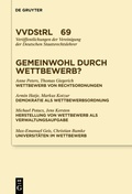 Cover: Gemeinwohl durch Wettbewerb? - De Gruyter