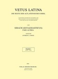 Cover: Vetus Latina. Die Reste der altlateinischen Bibel. Nach Petrus Sabatier / Sirach (Ecclesiasticus) - Verlag Herder
