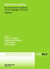 Enlarge image Cover: Word-Formation - De Gruyter Mouton