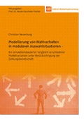 Cover: Modellierung von Wahlverhalten in modularen Auswahlsituationen - N&uuml;rnberg Institut f&uuml;r Marktentscheidungen e.V.