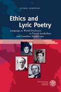 Cover: Ethics and Lyric Poetry - Universit&auml;tsverlag Winter