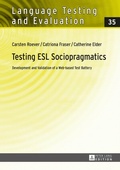 Cover: Testing ESL Sociopragmatics - Peter Lang Verlag