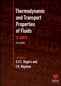 Cover: Thermodynamic and Transport Properties of Fluids - Wiley