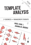 Cover: Template Analysis for Business and Management Students - SAGE Publications Ltd