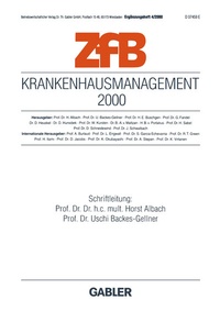 Abbildung von: Krankenhausmanagement 2000 - Springer Gabler