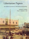 Cover: Libertarian Papers, Vol. 2, Part 1 (2010) - BOOKBABY