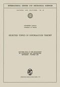 Cover: Selected Topics in Information Theory - Springer