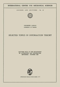 Enlarge image Cover: Selected Topics in Information Theory - Springer