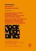 Cover: Baugeologie, Felsbau, Erdbeben und rezente Tektonik - Mechanisierung im Tunnelvortrieb - Riskenverteilung im Felsbau / Engineering Geology, Rock Engineering, Earthquakes, and Actual Tectonics - Mechanization in Tunnel Driving - Sharing of Risks in Rock Engineering - Springer